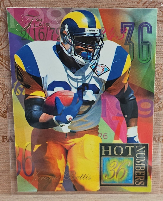 1994 Ultra Flair Hot Numbers #2 Jerome Bettis