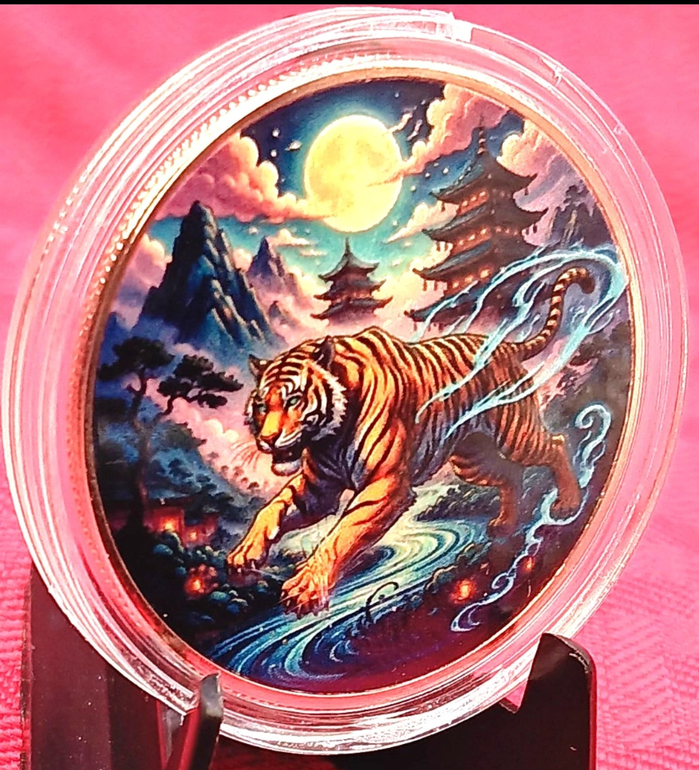 Colorized copper round 1oz .999