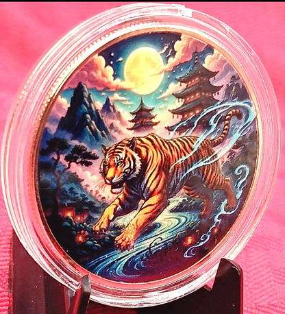 Colorized copper round 1oz .999