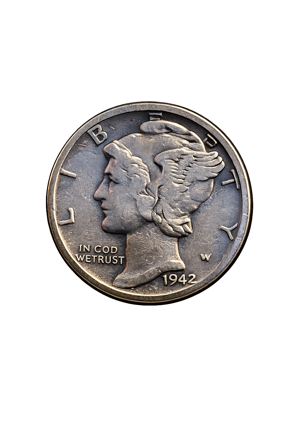 1942 Mercury dime