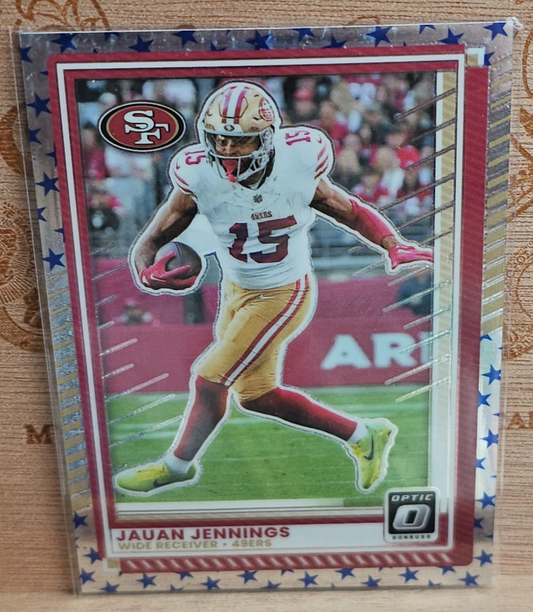 Panini Donruss Optic 2025 Stars Prizm Jauan Jennings #194 49ers Football Card