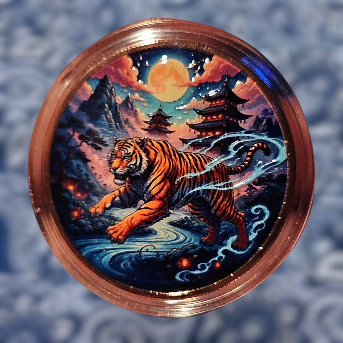 Colorized copper round 1oz .999